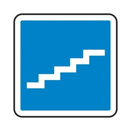 CSA PICTOGRAMS 12 In  SQUARE PLASTIC UNIT MPCS594VP